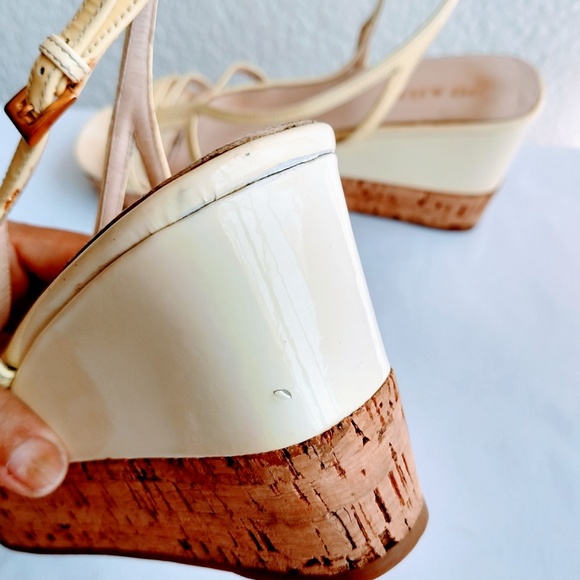 Prada Patent Leather Wedge Sandal Size 8.5 - Picture 4 of 7